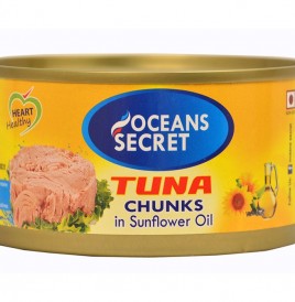 Oceans Secret Tuna Chunks In Sunflower Oil  Tin  180 grams